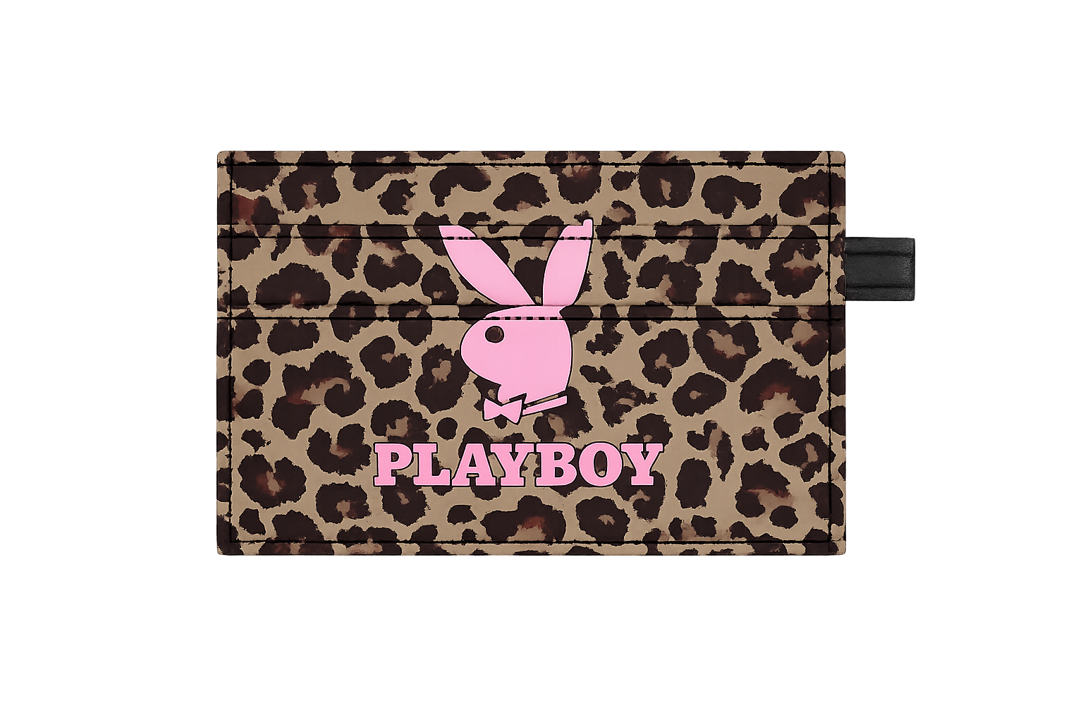 Pink Playboy Leopard Card Holder