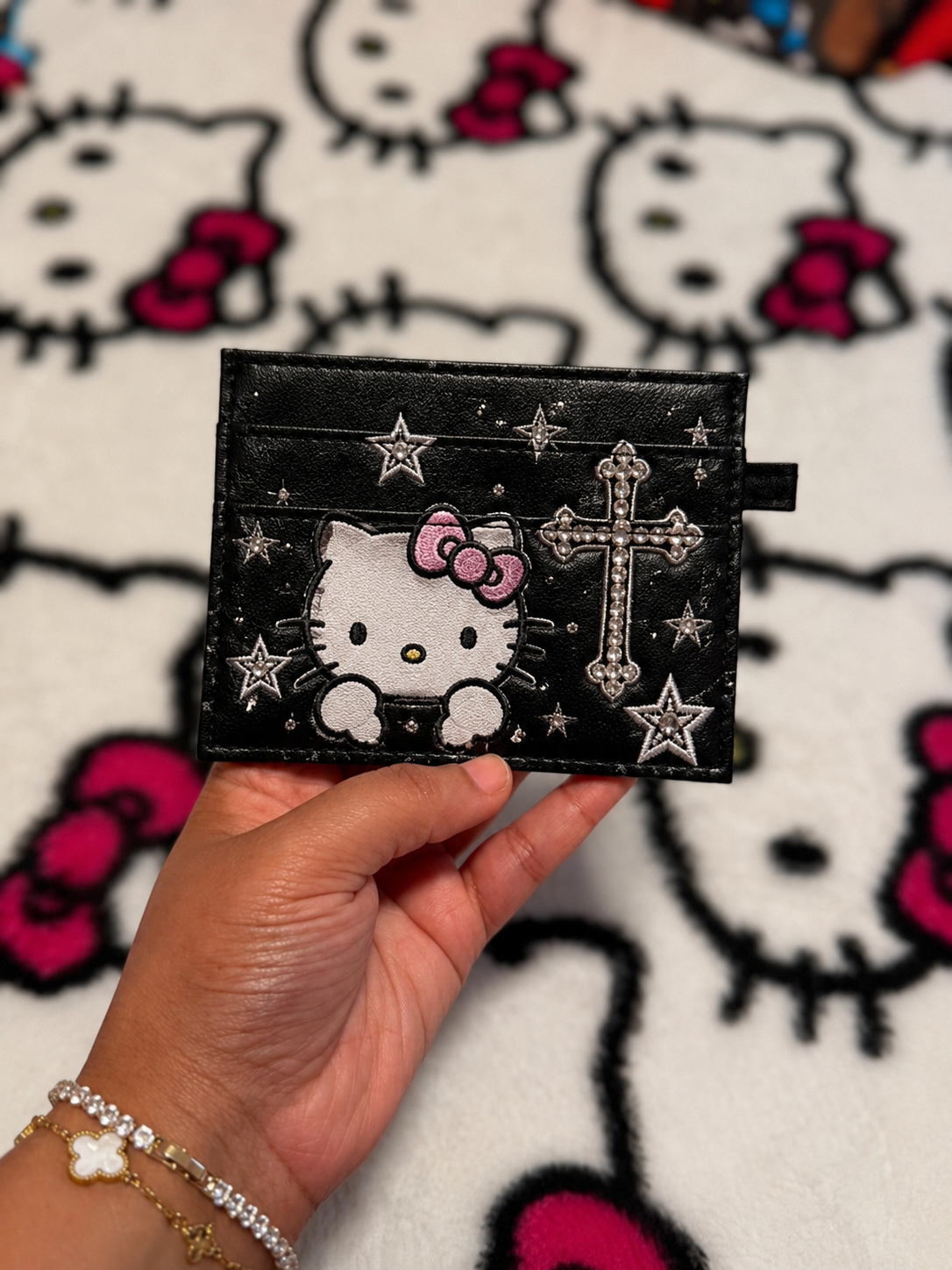 Hello Kitty Gothic Star Card Holder