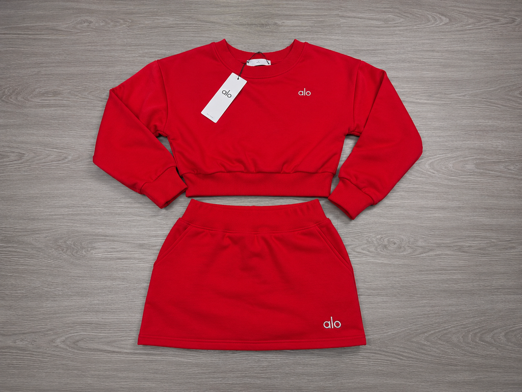 Sweatshirt + Skirt Set