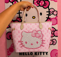 Pink Crystal Kitty Tote