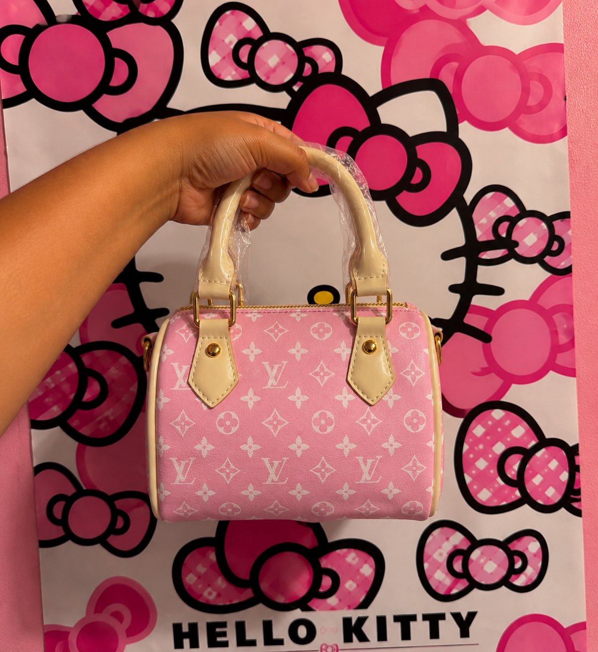 Blush Monogram Bag
