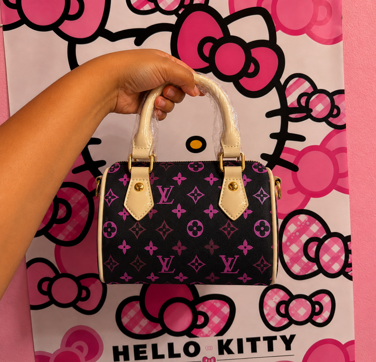 Midnight Orchid Monogram Bag