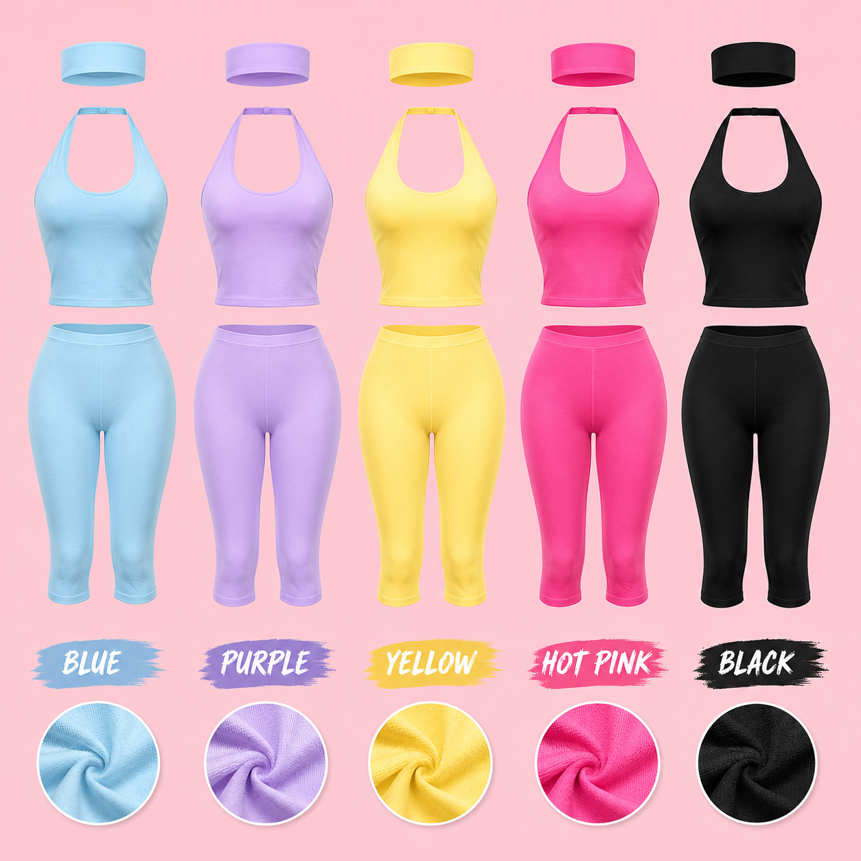 Halter Capri Two-Piece Set