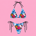 Blue Camo Sweetheart Bikini