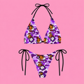 Purple Camo Kitty Bikini