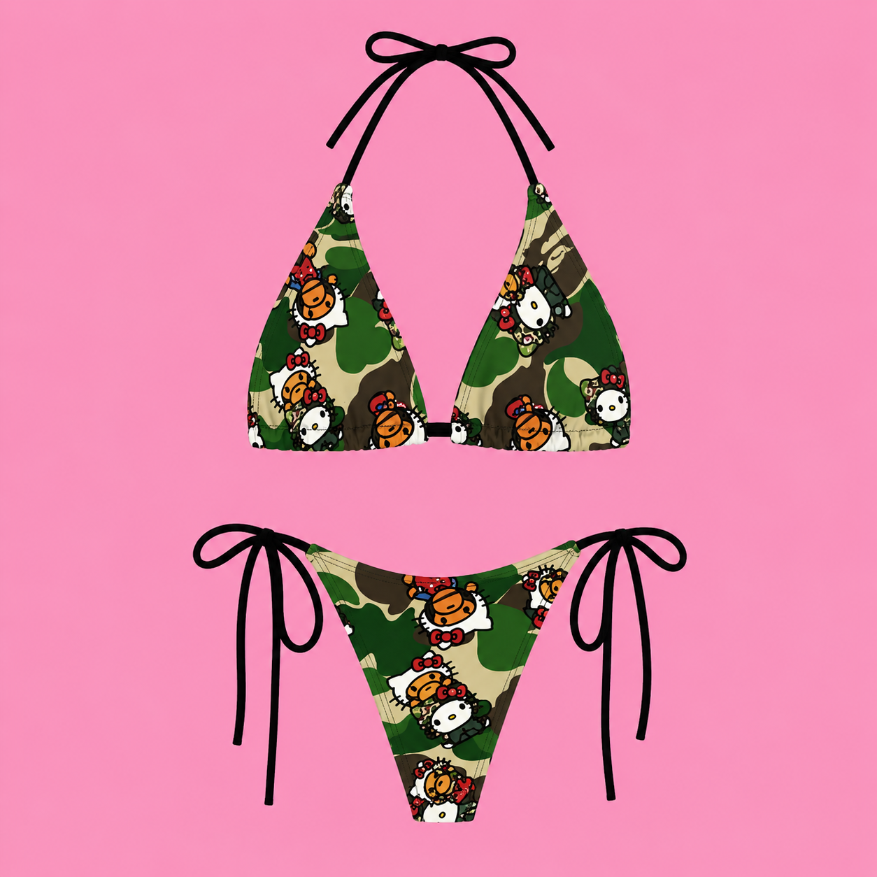 Forest Camo Kitty Bikini