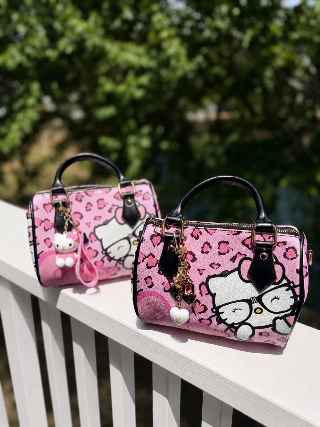 Hello Kitty, blush leopard mini bag