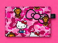 Pink Camo Hello Kitty Bow Cardholde