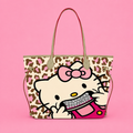 Pink Leopard Bling Kitty Tote