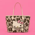 Mocha Leopard Wink Kitty Tote