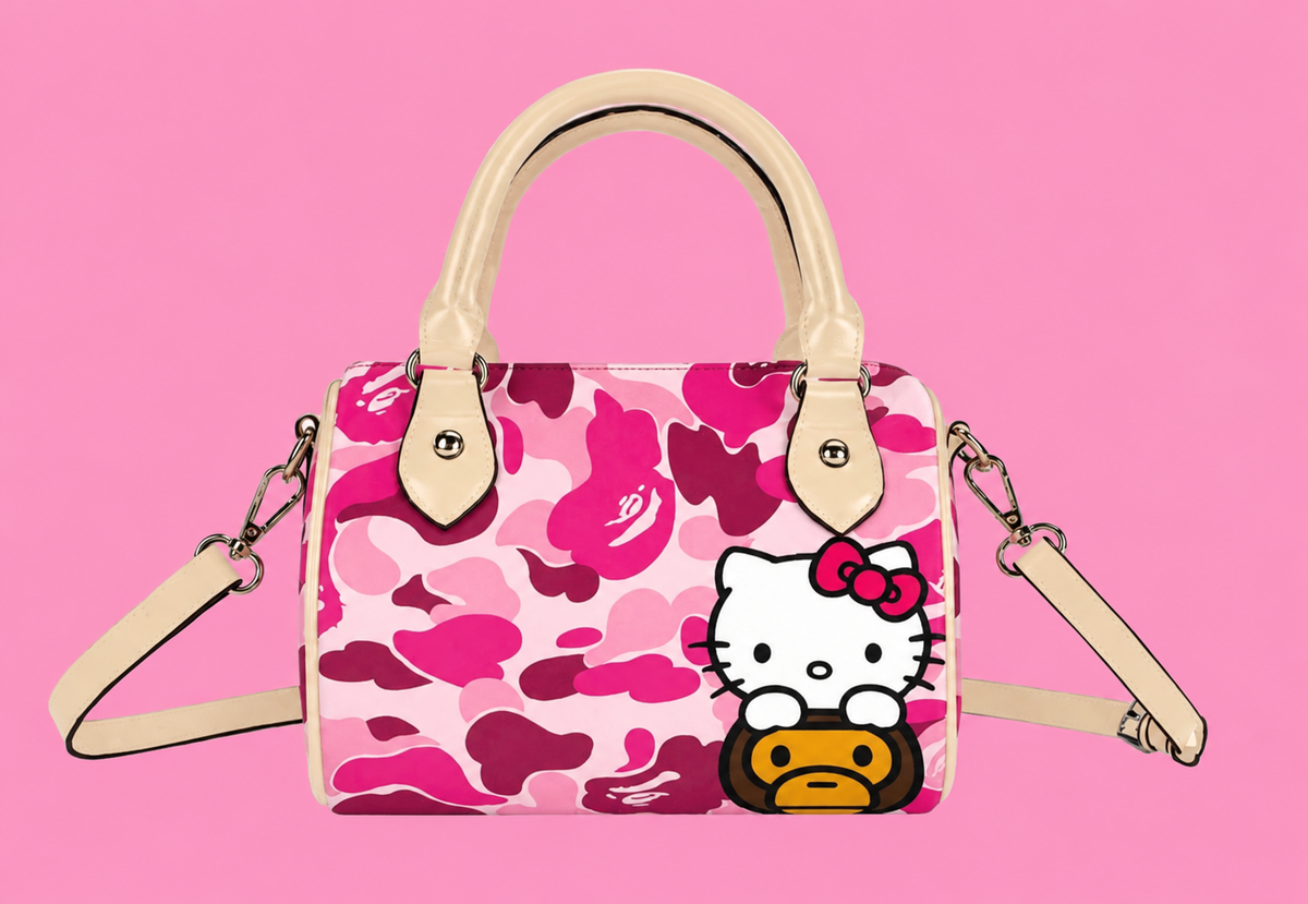 Pink Camo Kitty Mini Bag