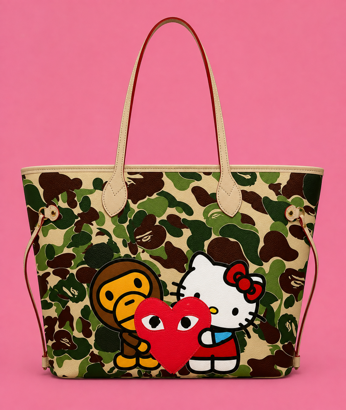 BAPE x Kitty Heart Tote