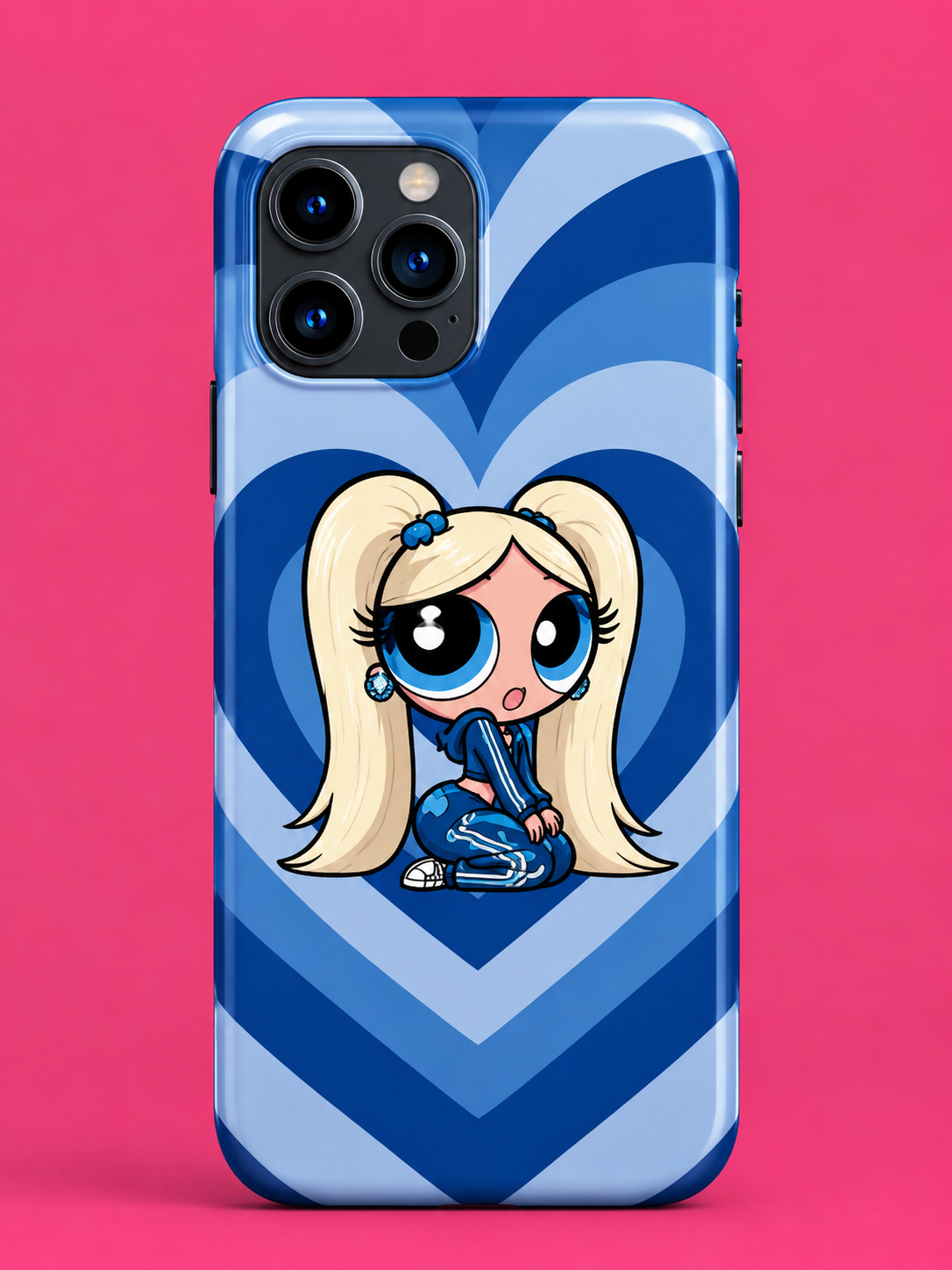 Powerpuff Blue Heart