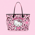 Pink Kitty Cheetah Tote
