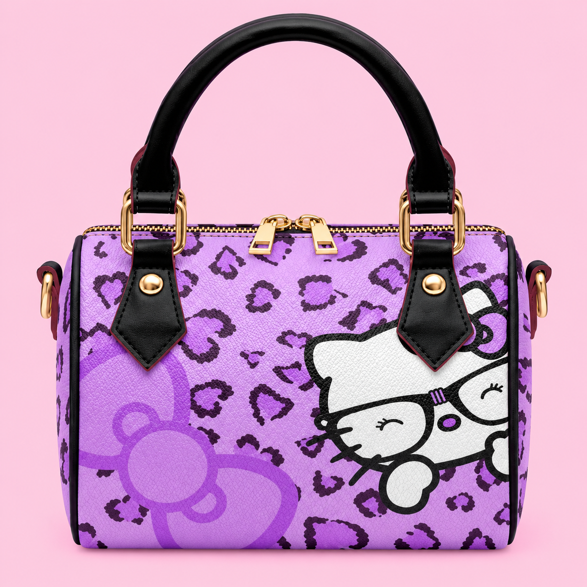Purple Peek-a-boo mini bag