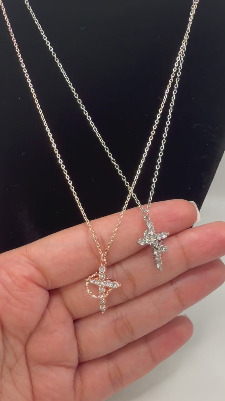 Crowned Cross Necklace