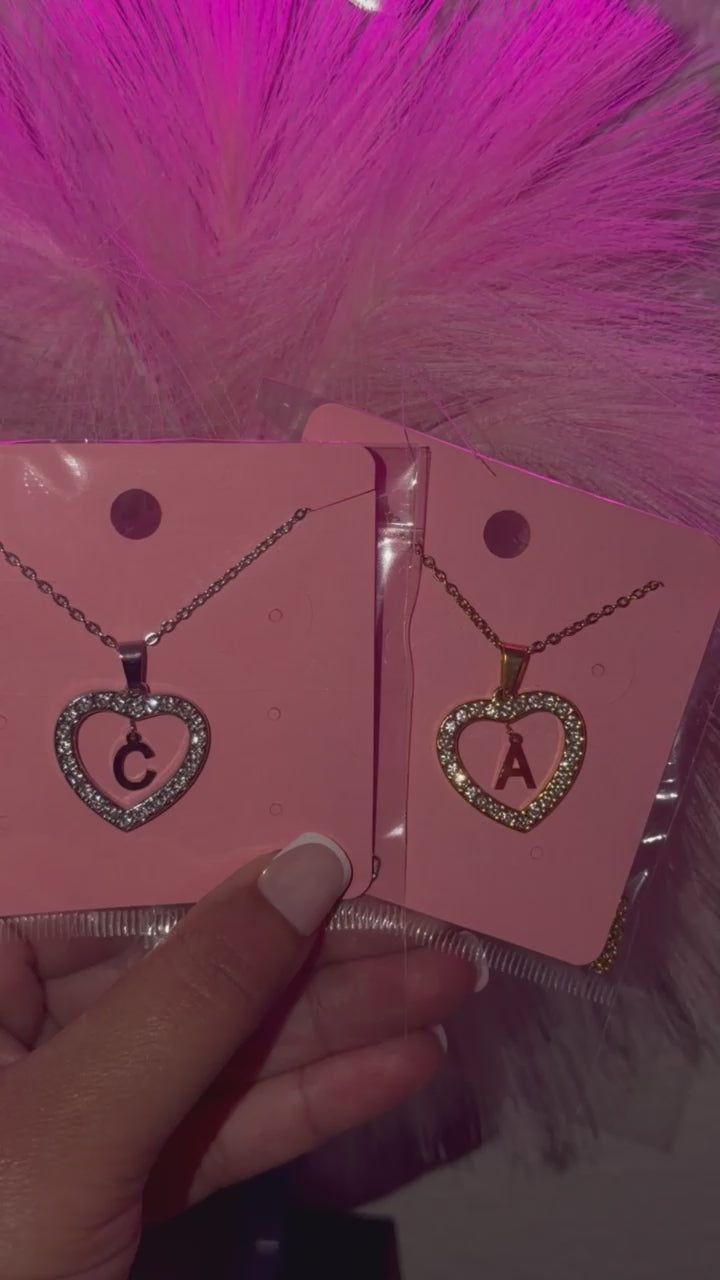 Initial Heart Necklace