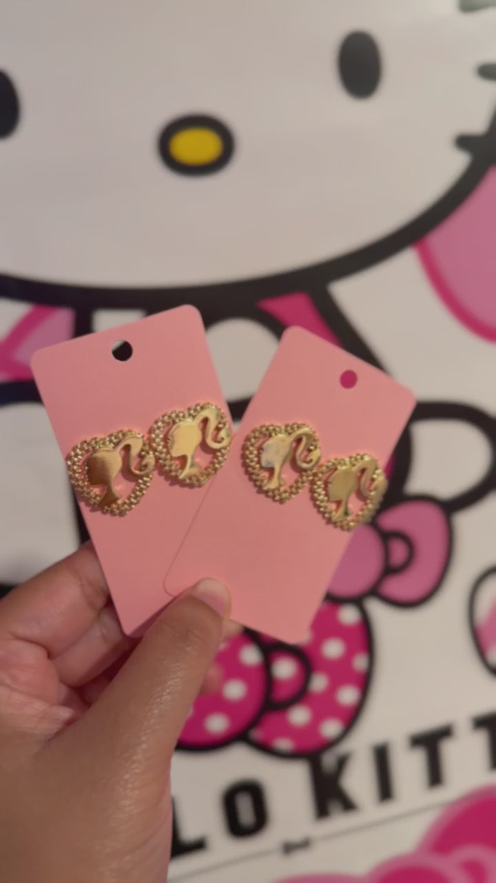 Barbie Rolex Heart Earrings