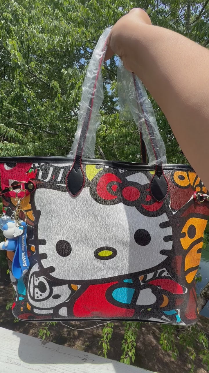 Kitty Street Art Tote